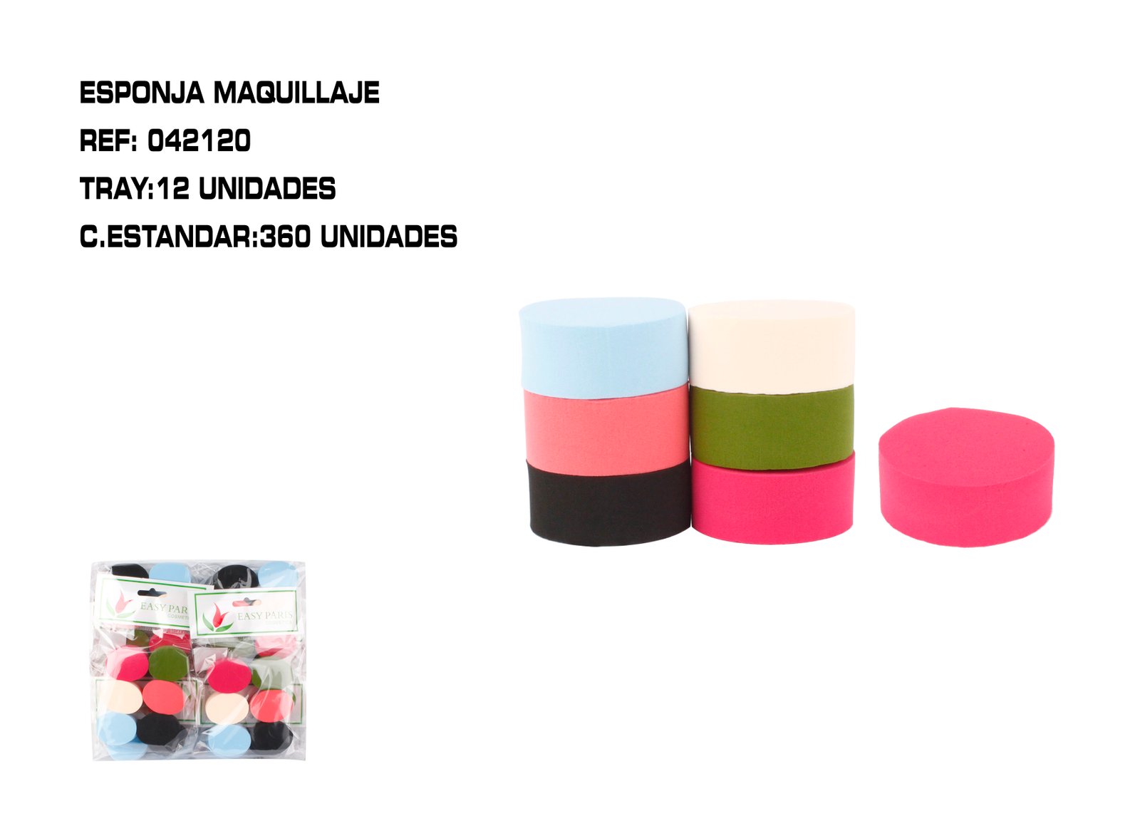 PACK6 ESPONJAS DE MAQ. OVALADA