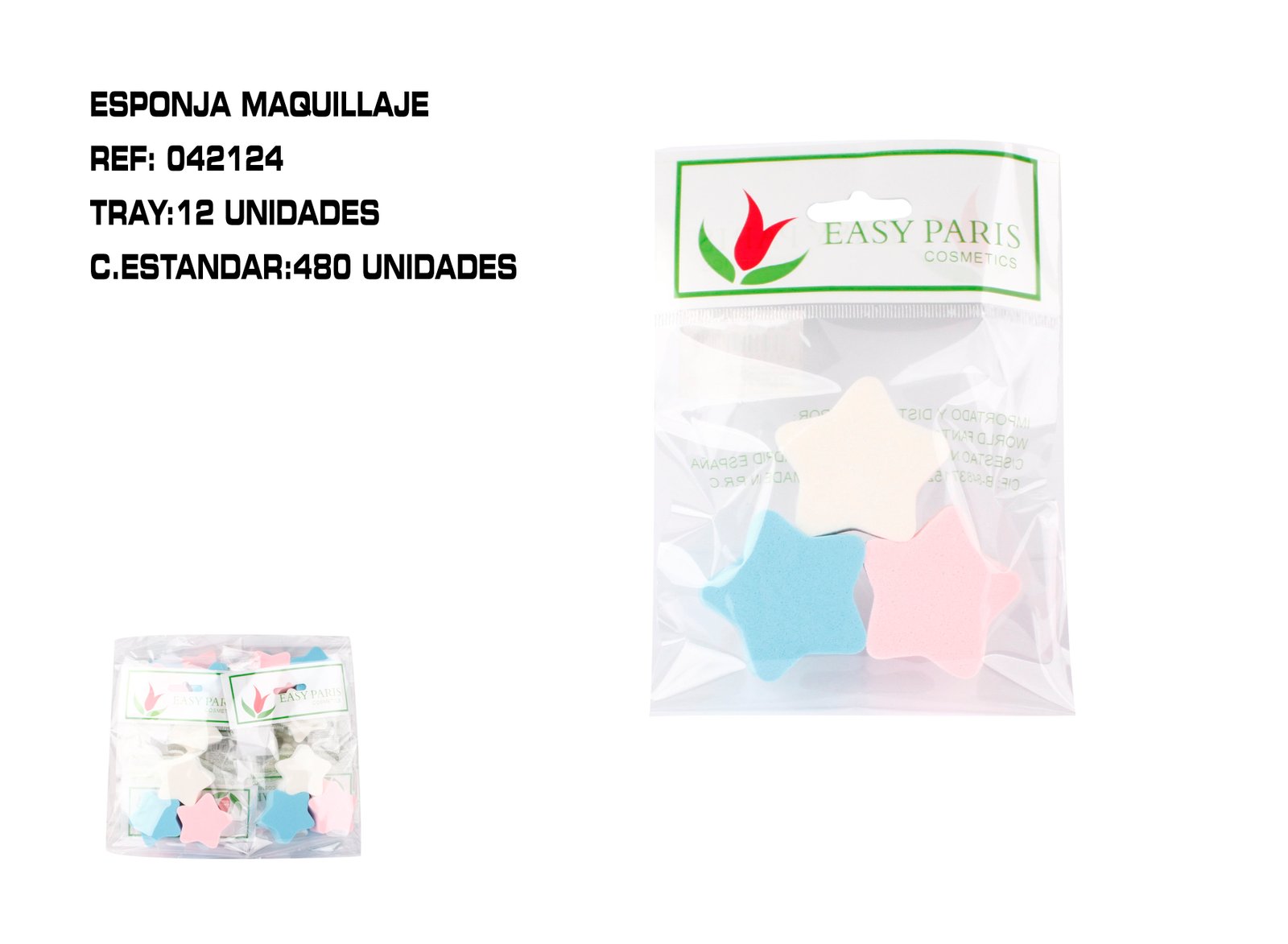 PACK3 ESPONJAS DE MAQ. ESTRELLA