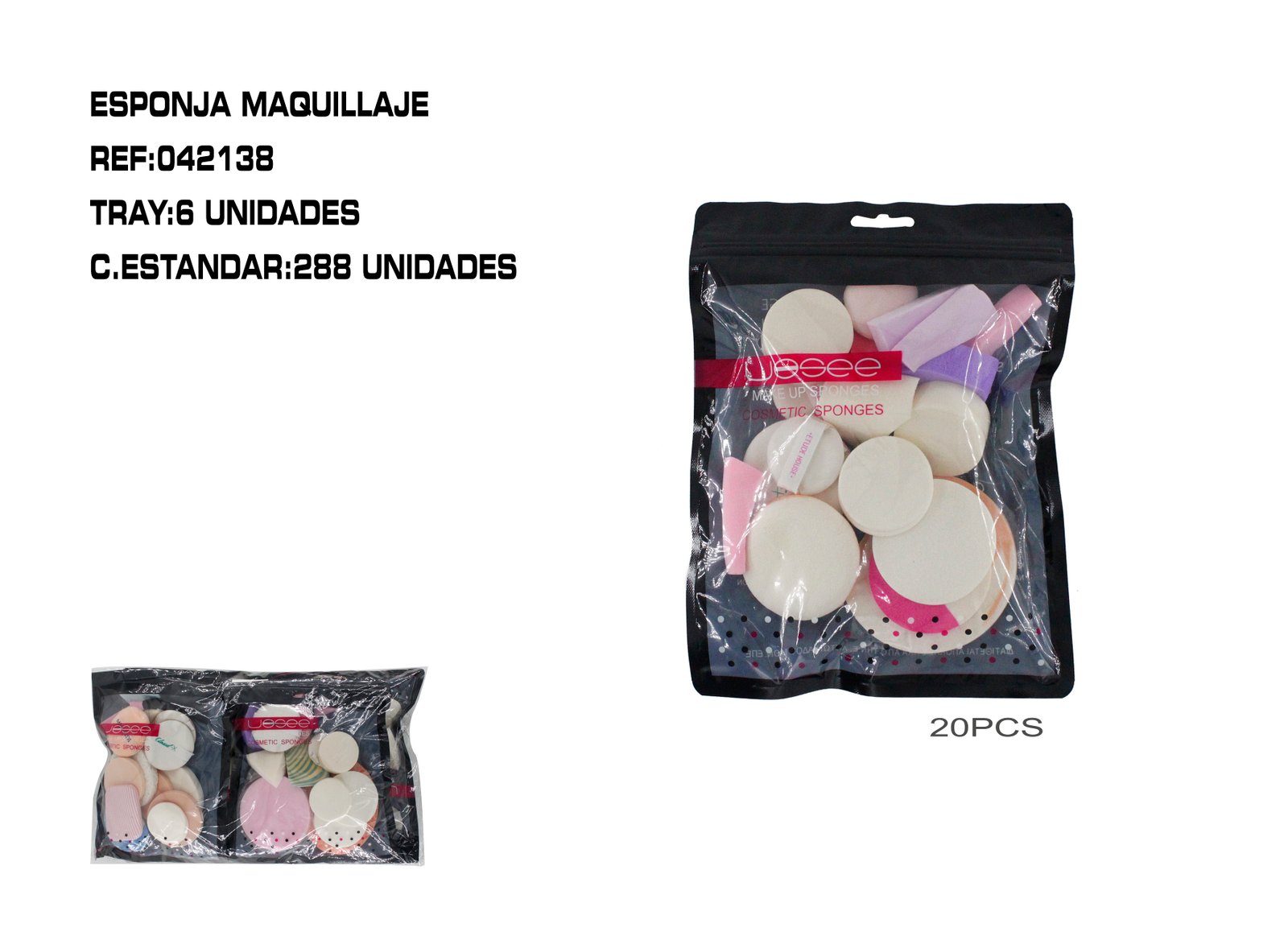 JGO.20 ESPONJAS MAQUILLAR