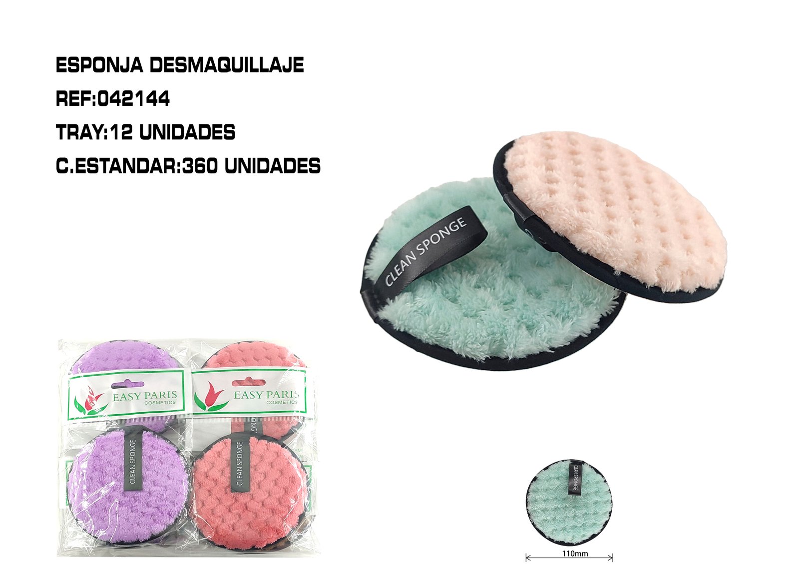DISCOS DESMAQUILLAJE 11CM