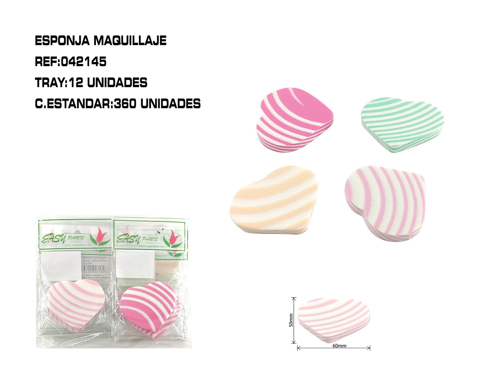 ESPONJ.MAQ. LATEX NATURAL