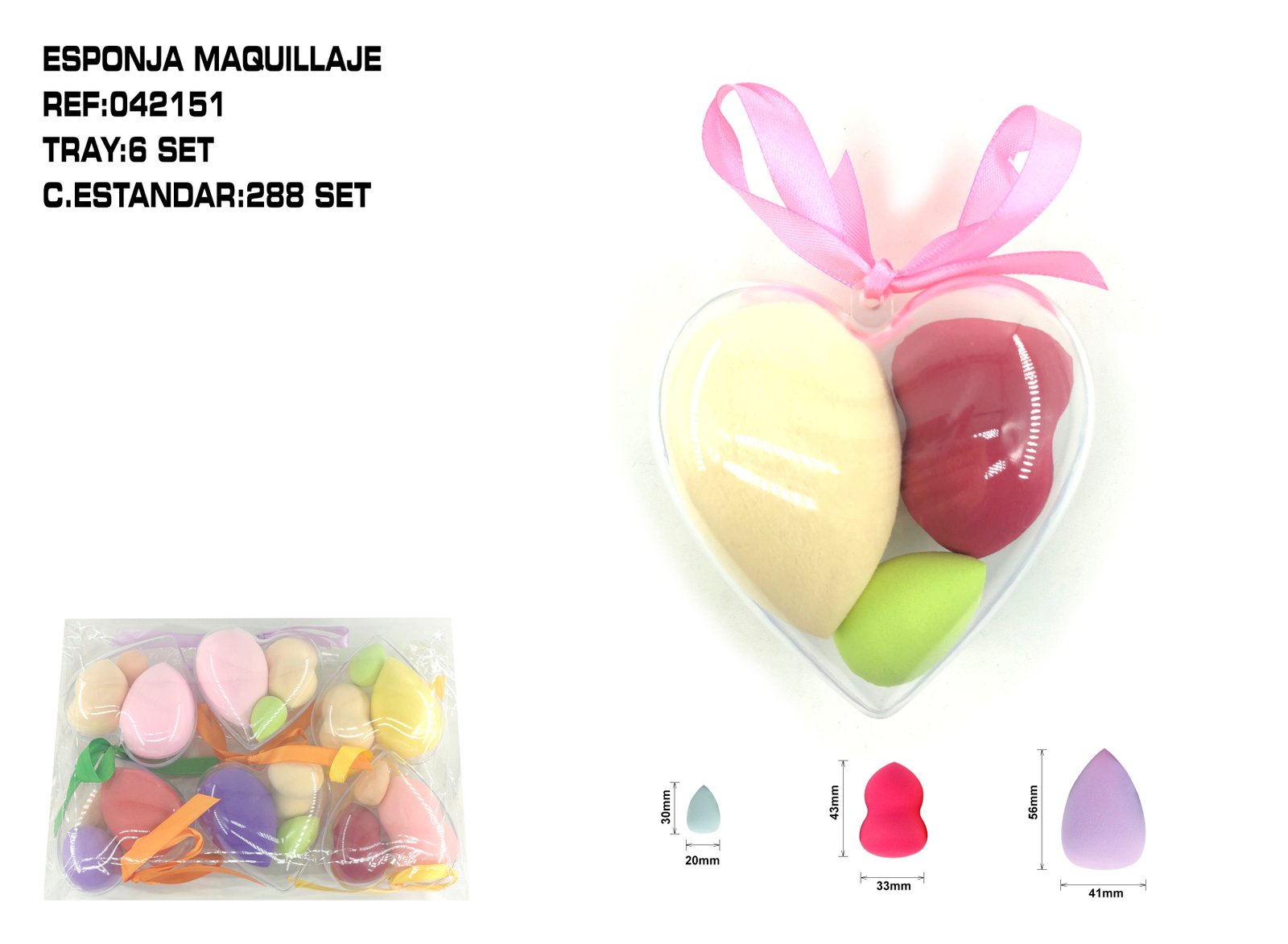 PACK 3 ESPONJAS DE MAQ.6/P