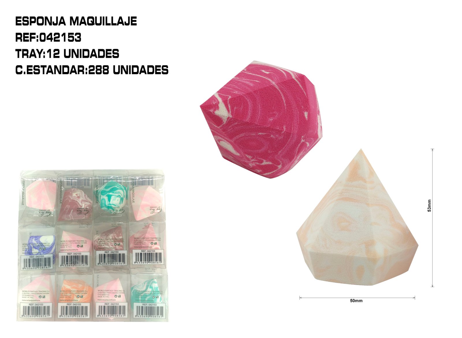 ESPONJA MAQUILLAJE DIAMONT