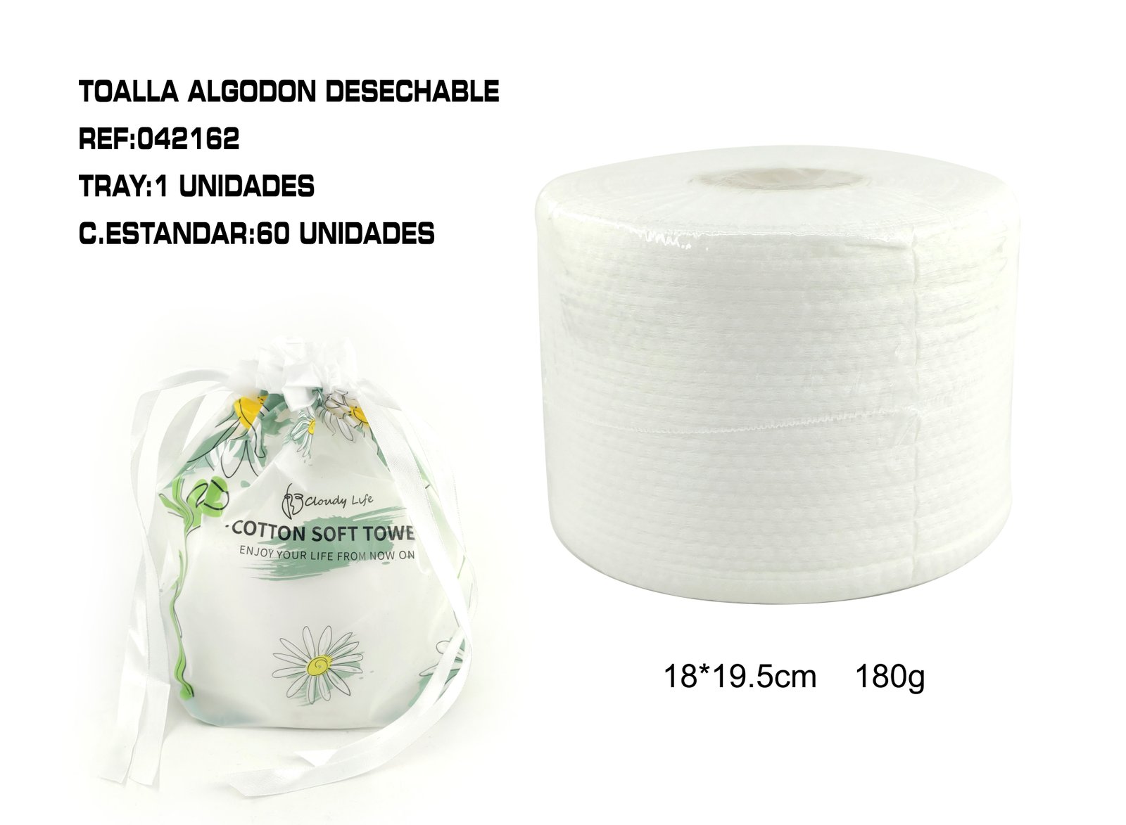 TOALLITA PAPEL DESECHABLE 18*19.5CM