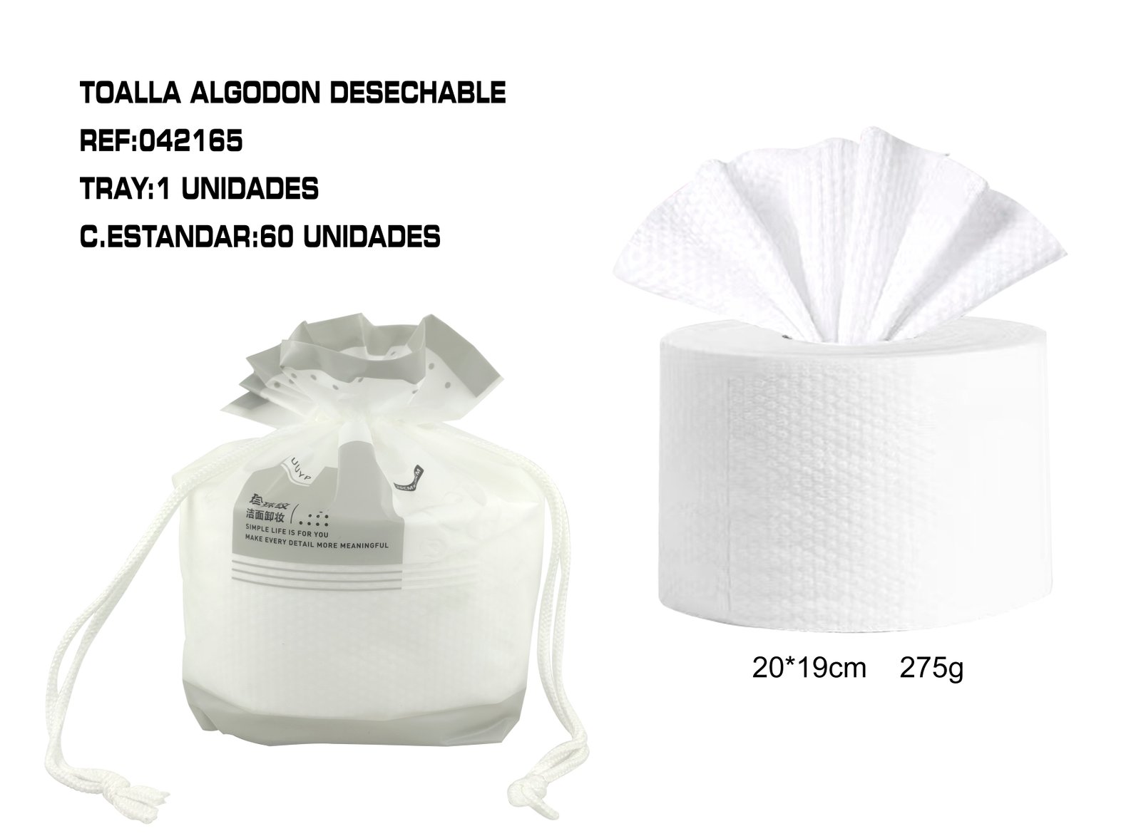 TOALLITA PAPEL DESECHABLE 20*19CM