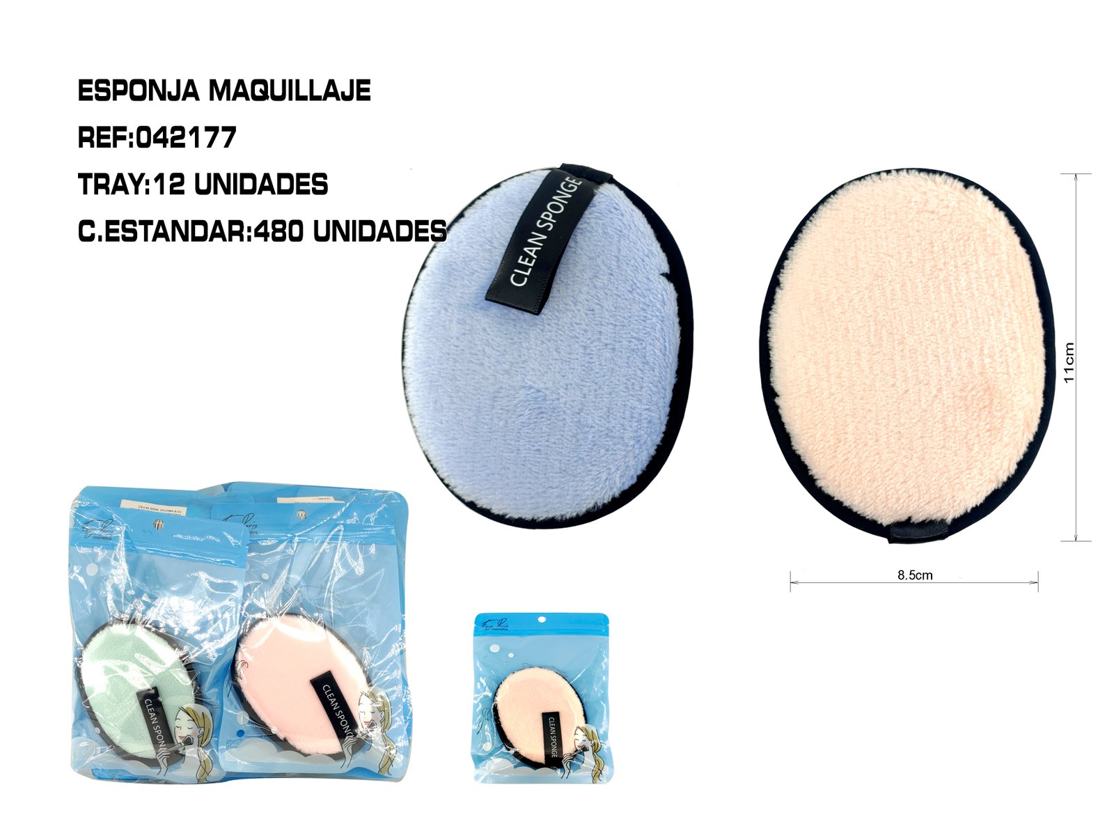 ESPONJA DESMAQUILLAJE 11*8.5CM