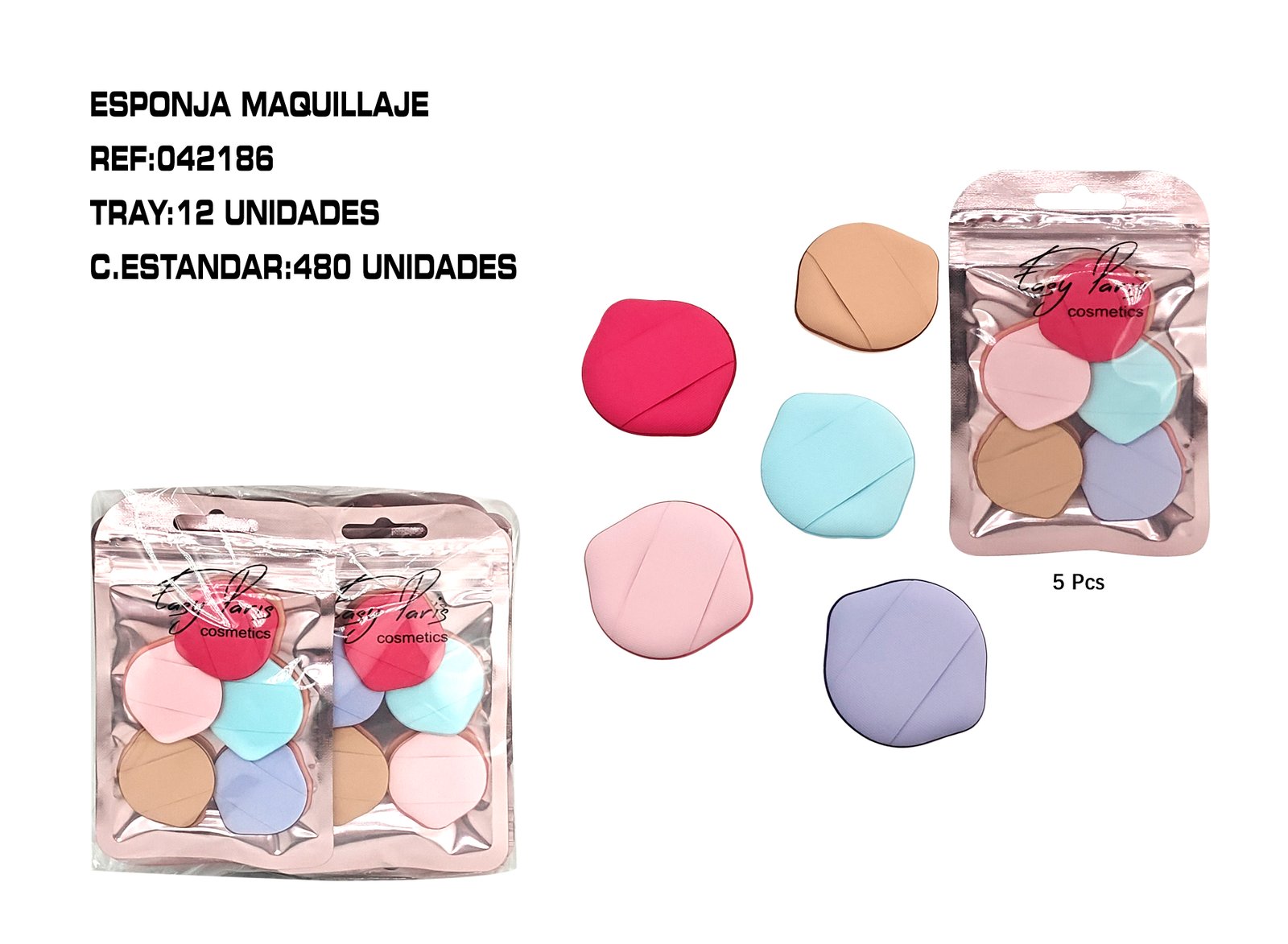 5 MINIS BORLAS DE MAQ.LATEX