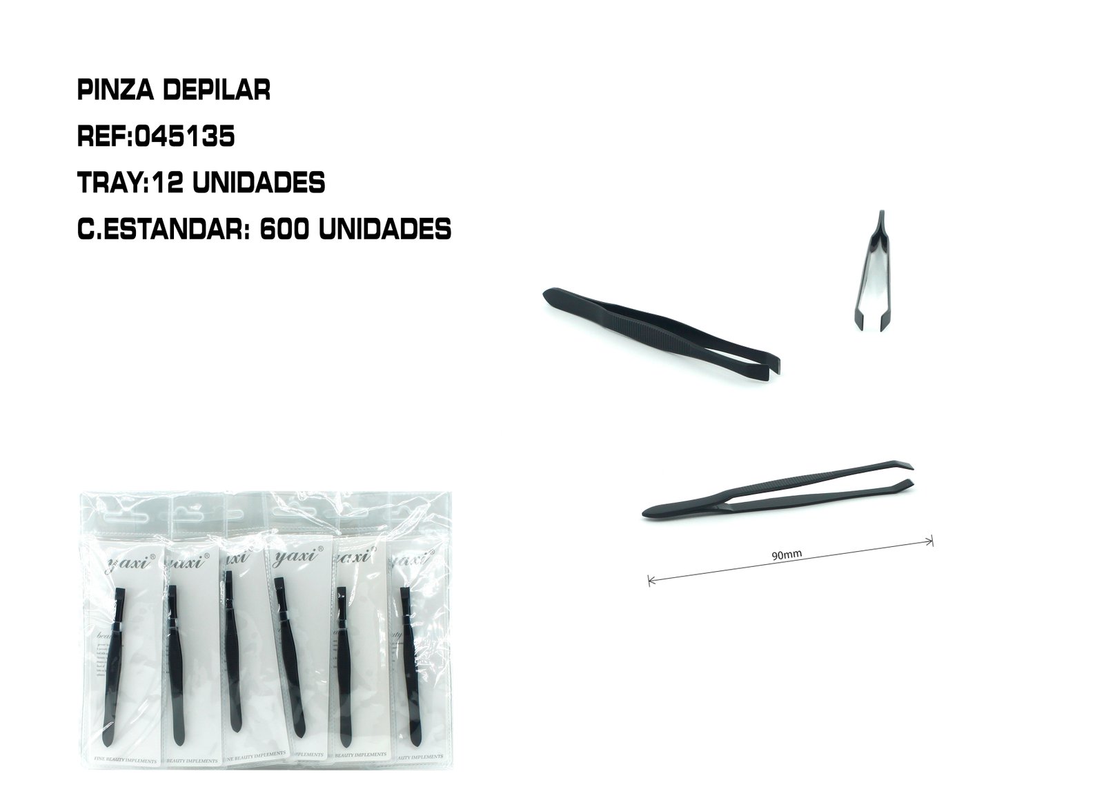 PINZA DEPILAR PLANA
