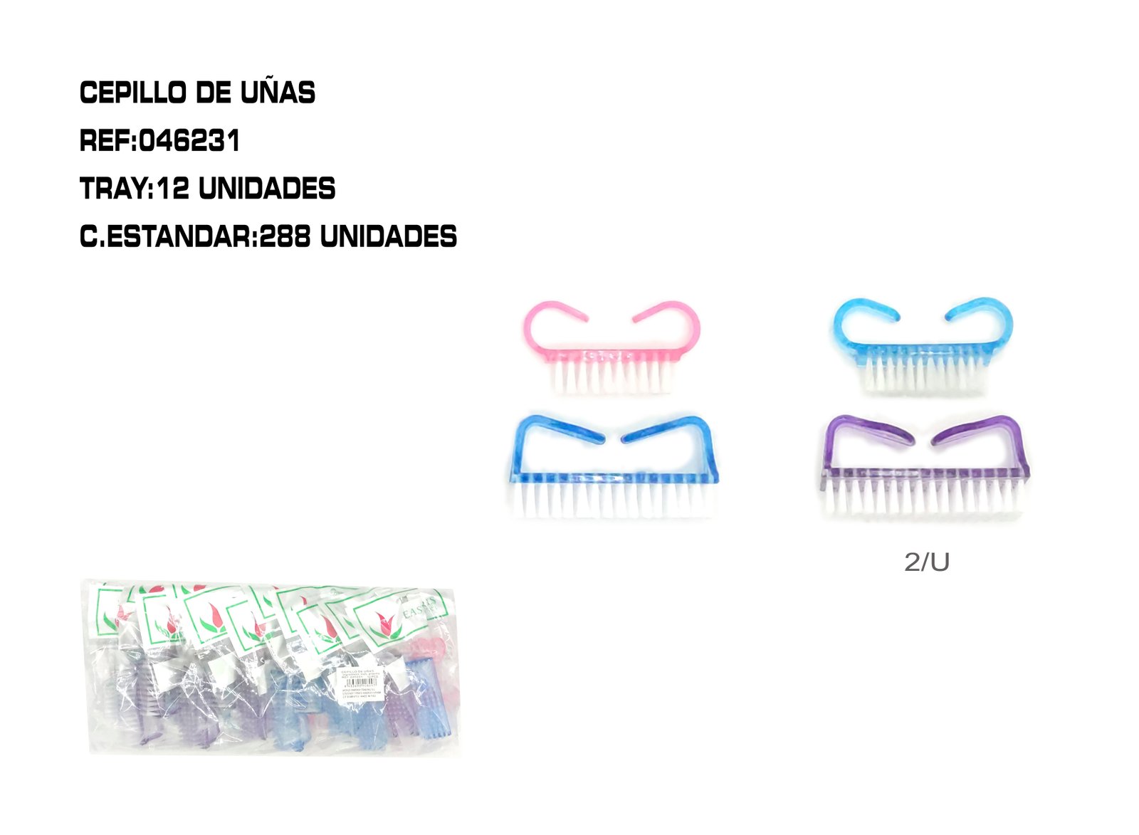 CEPILLO DE UÑAS 8.4*5.5+6.4*3.2