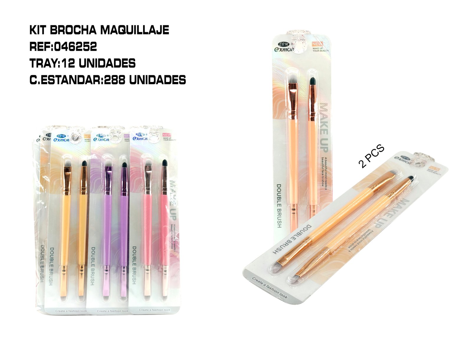 KIT 2 PINCEL DE MAQ.12/U