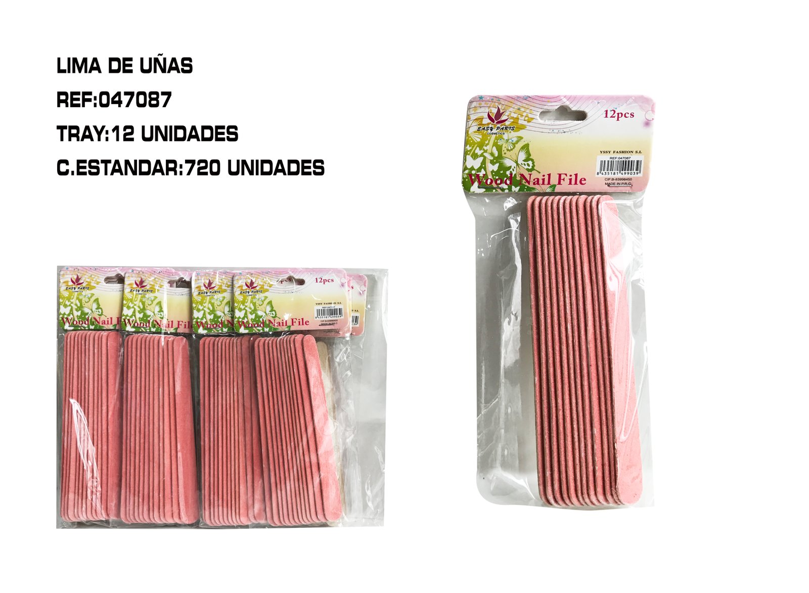 BLISTER LIMA CARTON ROJO 11.3CM 12X30/U