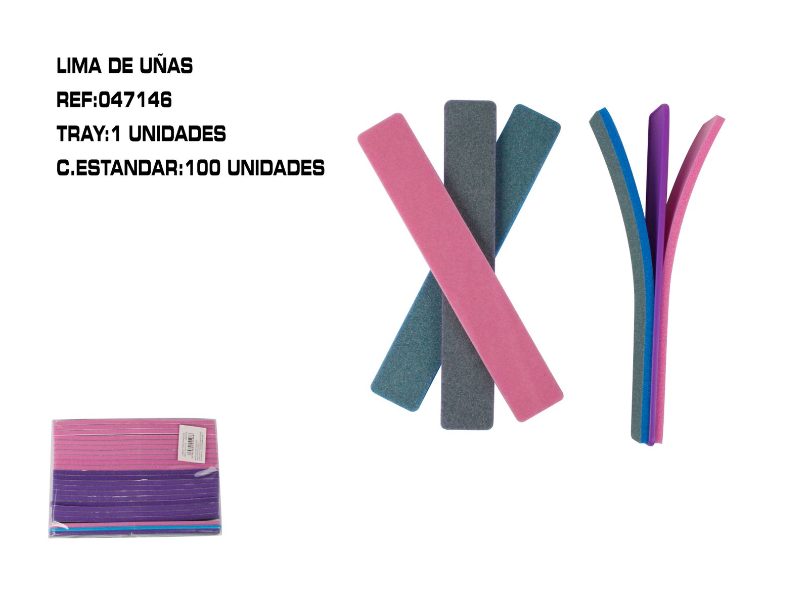 1 LIMA DE UÑAS+20 RECAMBIABLE 120/180