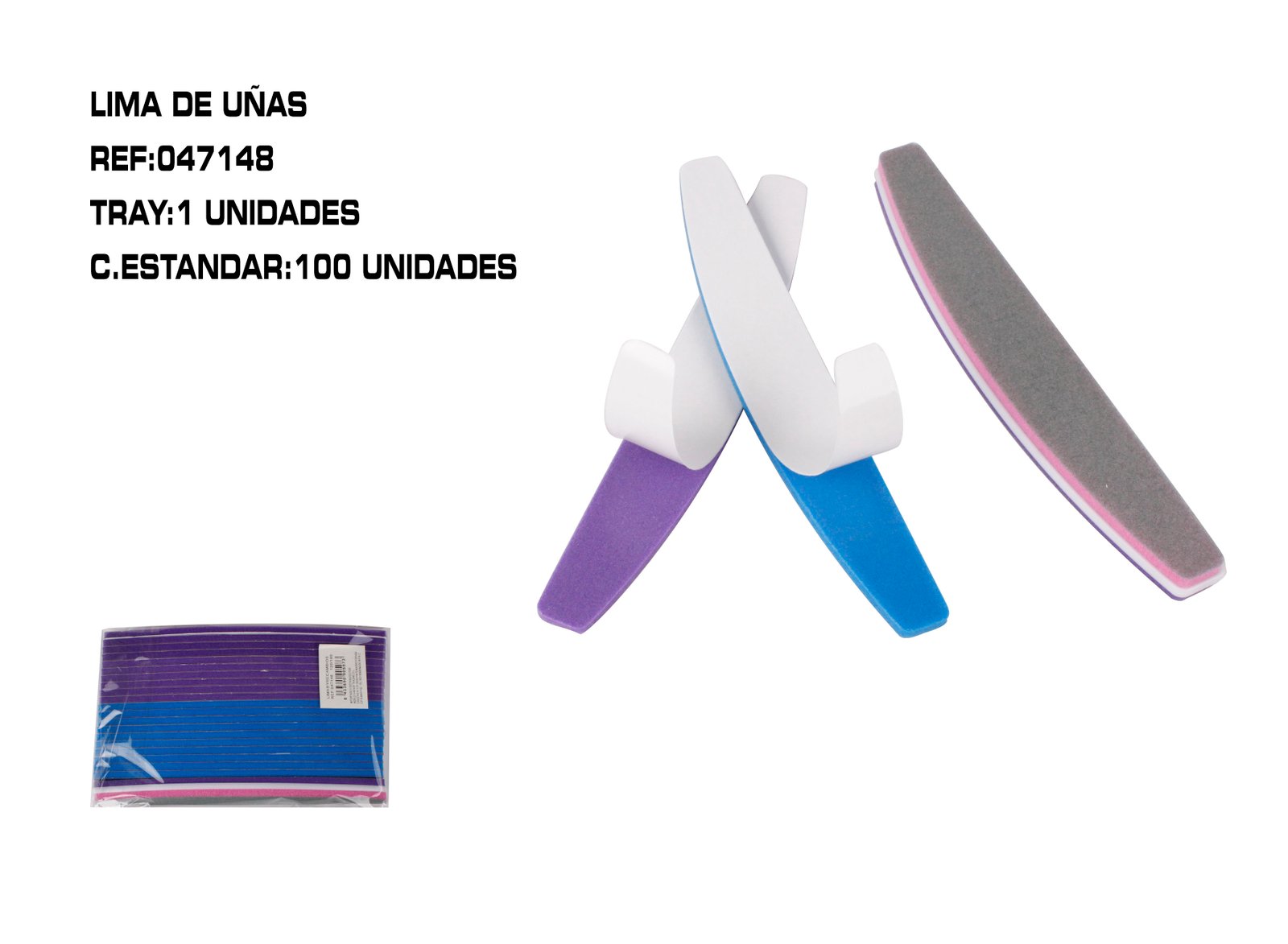 1 LIMA DE UÑAS+20 RECAMBIABLE 120/180
