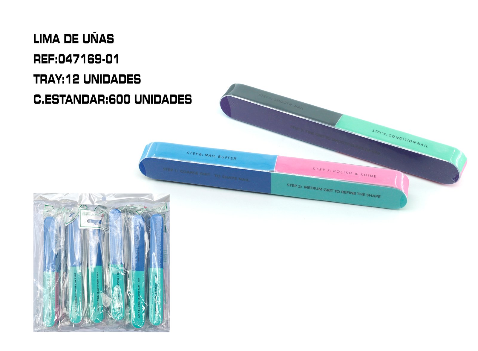 LIMA PULIDORA DE UÑAS 7 USOS