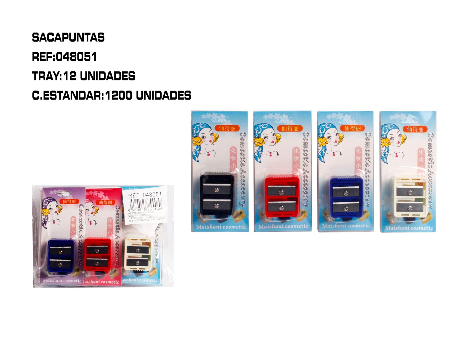 SACAPUNTA DOBLE EN BLISTER
