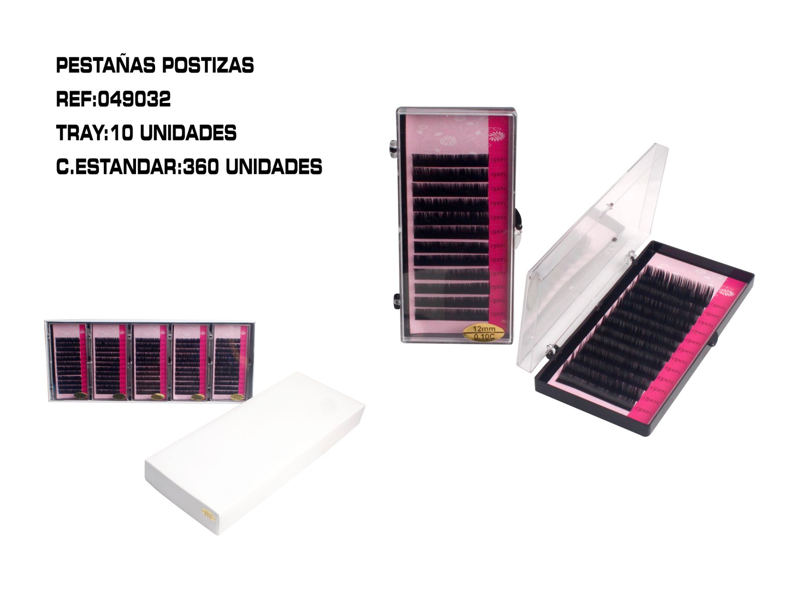 MECHONES DE PESTAÑA USO PROFESIONAL 12MM