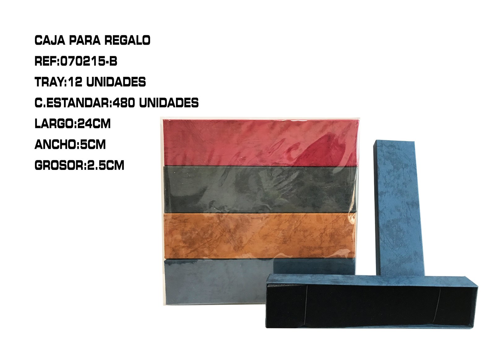 CAJA DE REGALOS COLOR OSCULO 25*5*2.5
