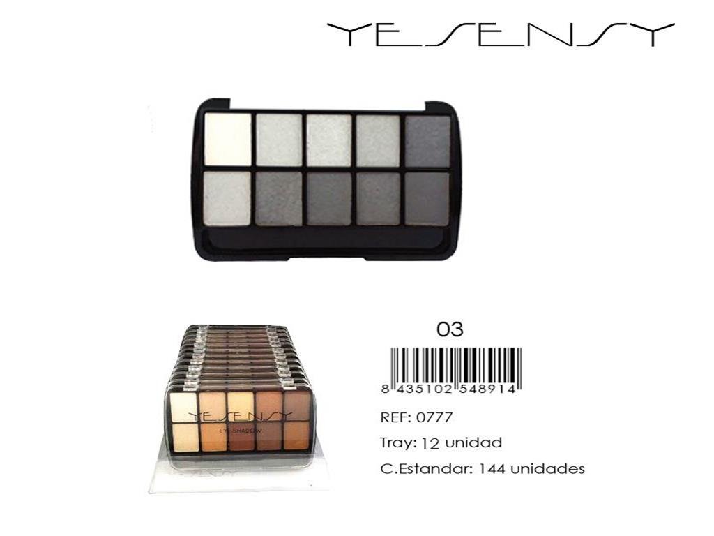 SOMBRA DE OJOS YESENSY 10 TONOS GRISES