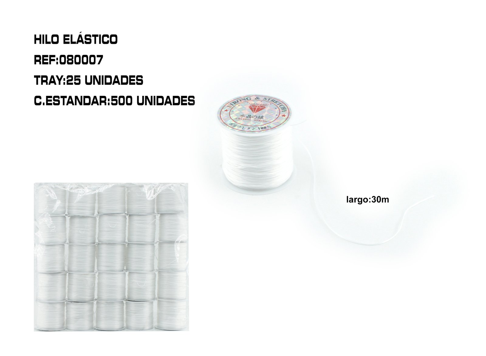 HILO ELASTICO 30M 25U