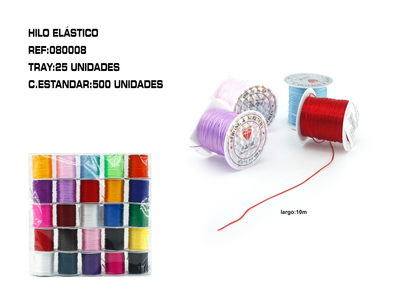 HILO ELASTICO 10M 25U