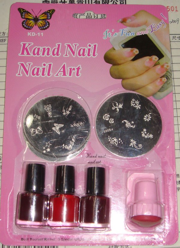 KIT SELLO+PLACA+LACA DE UÑAS