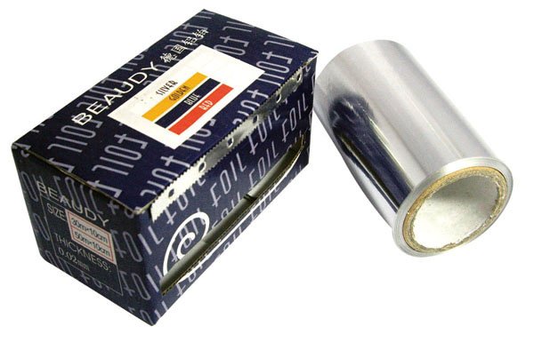 ROLLO PAPEL ALUMINIO USO PELUQUERIA 50M