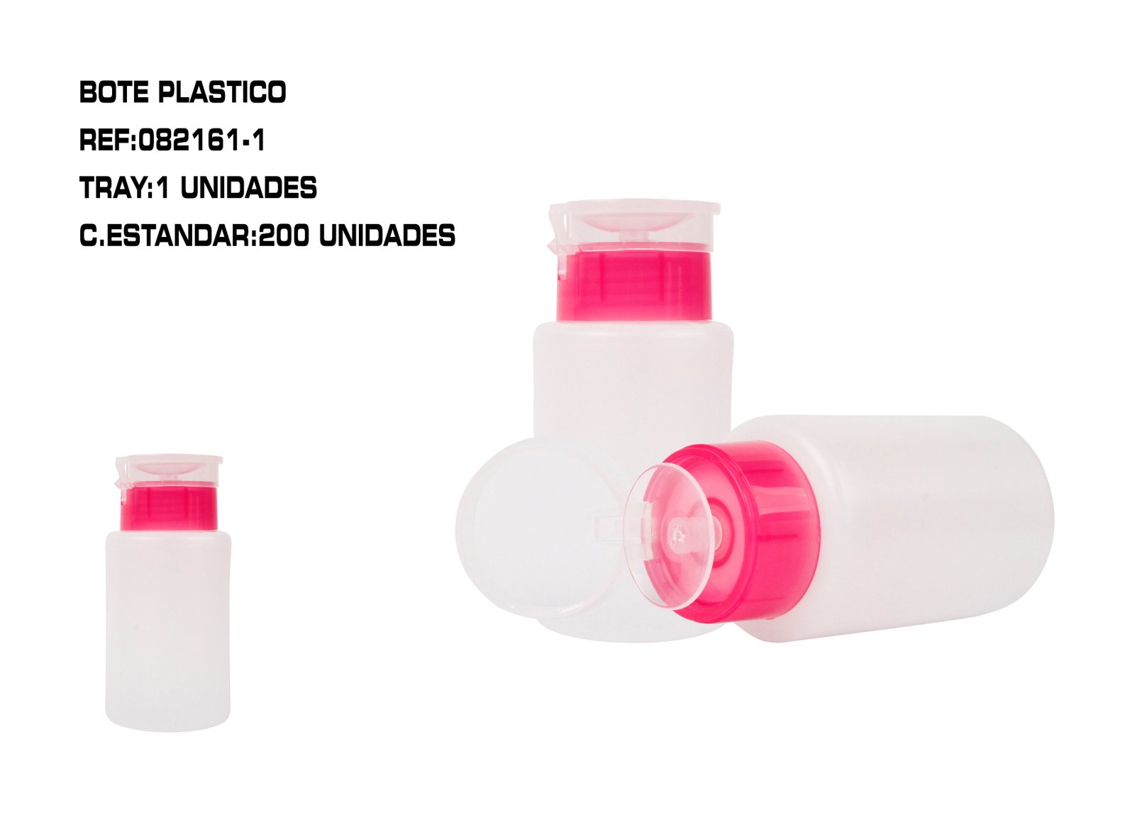 BOTE DE PLASTICO A PRESION