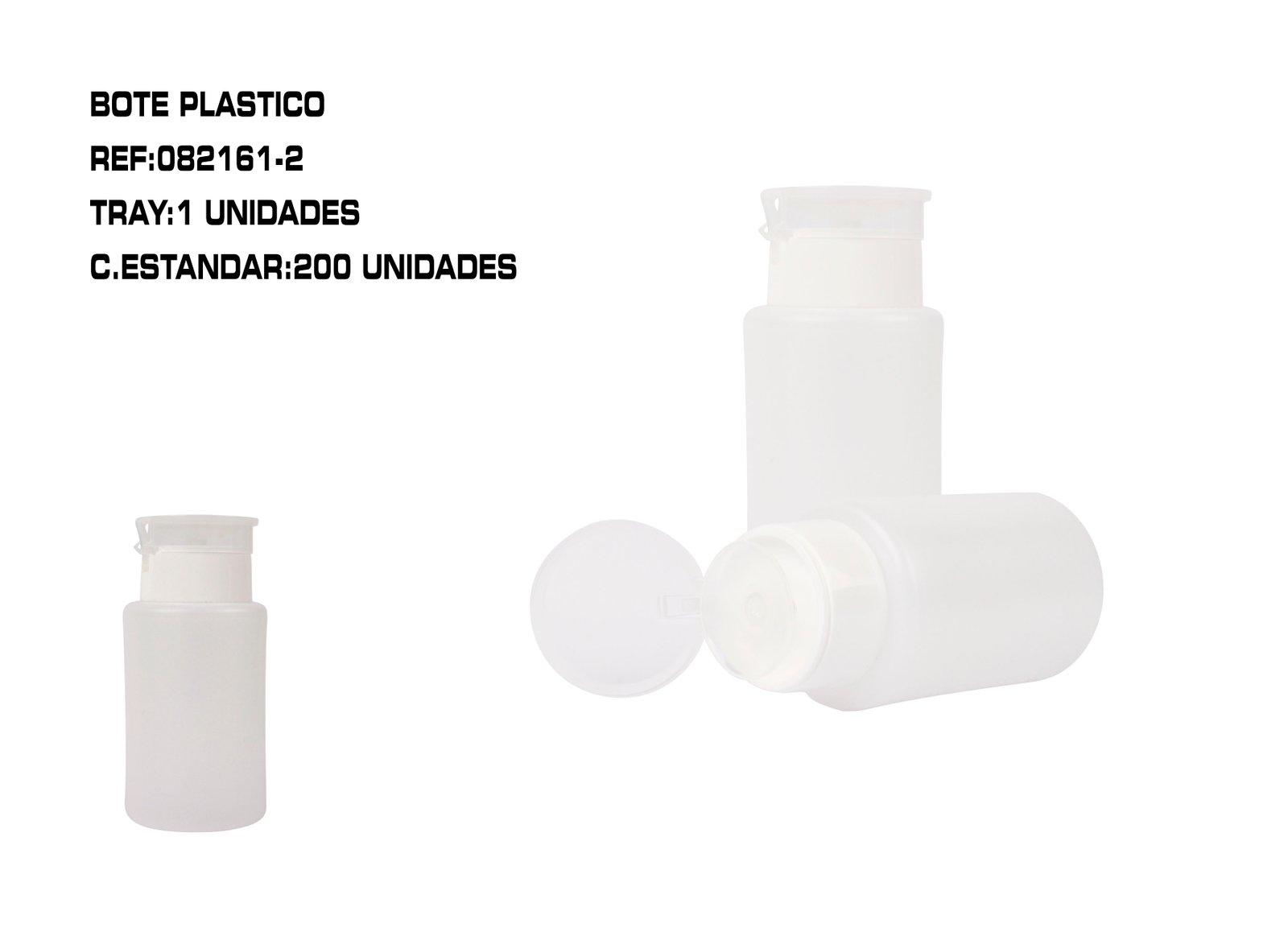 BOTE DE PLASTICO A PRESION