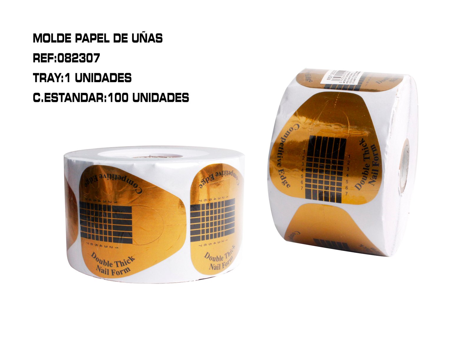 ROLLO 500 MOLDES DE PAPEL PARA UÑAS