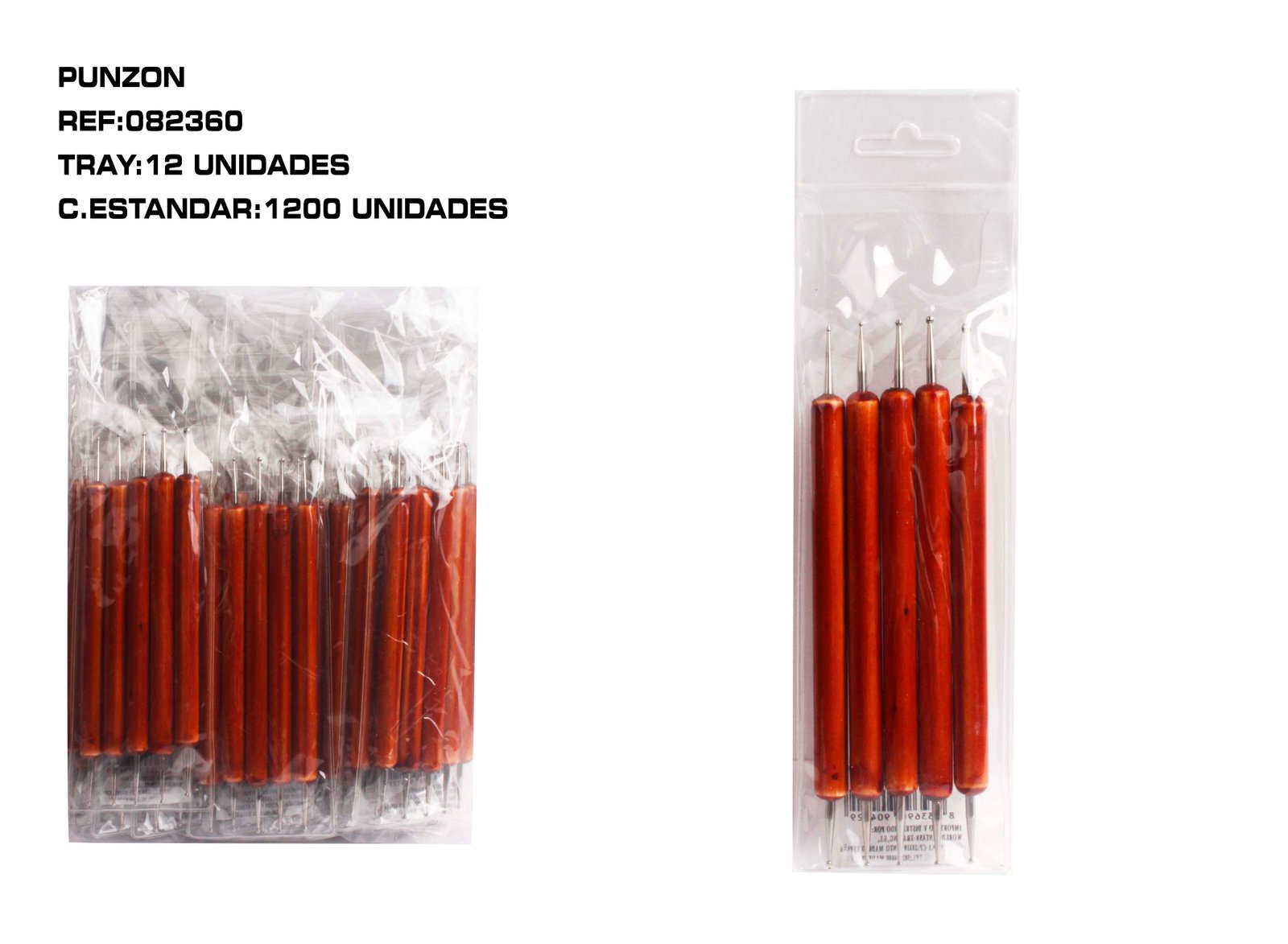 JUEGO DE 5 BURILES DOBLES