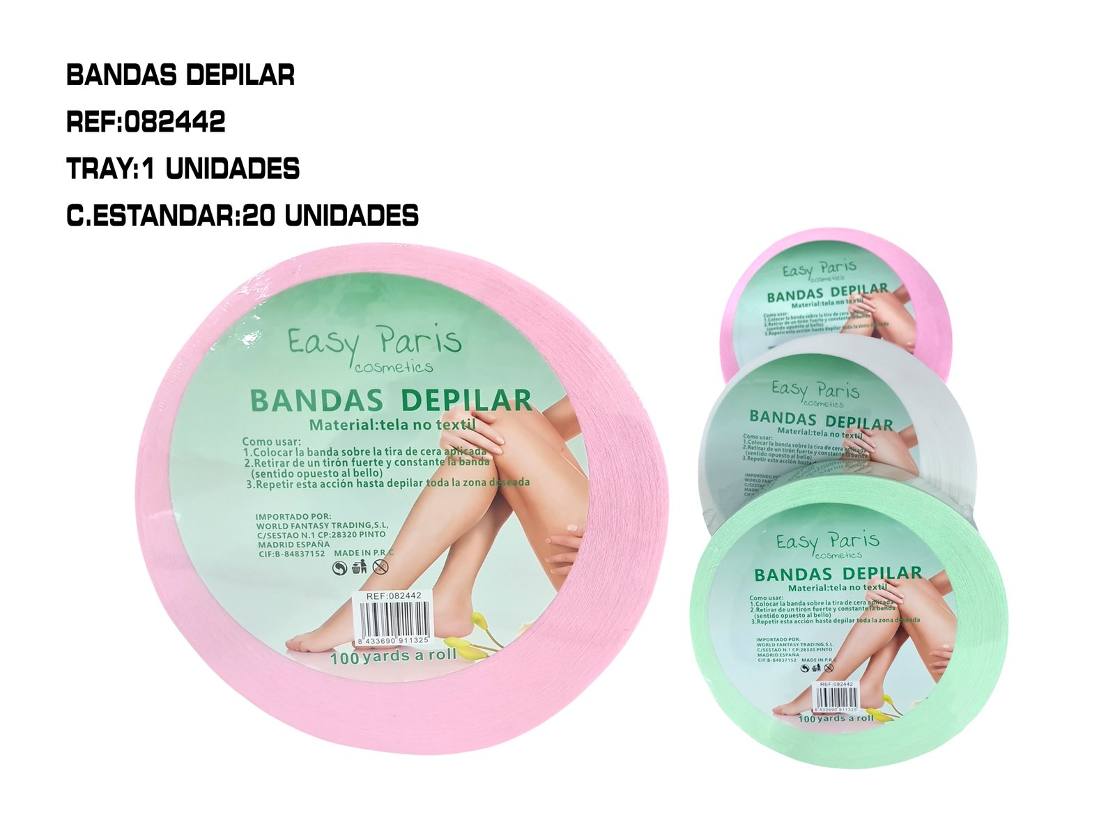 ROLLO PAPEL DESECHABLE PARA DEPILACION 20C