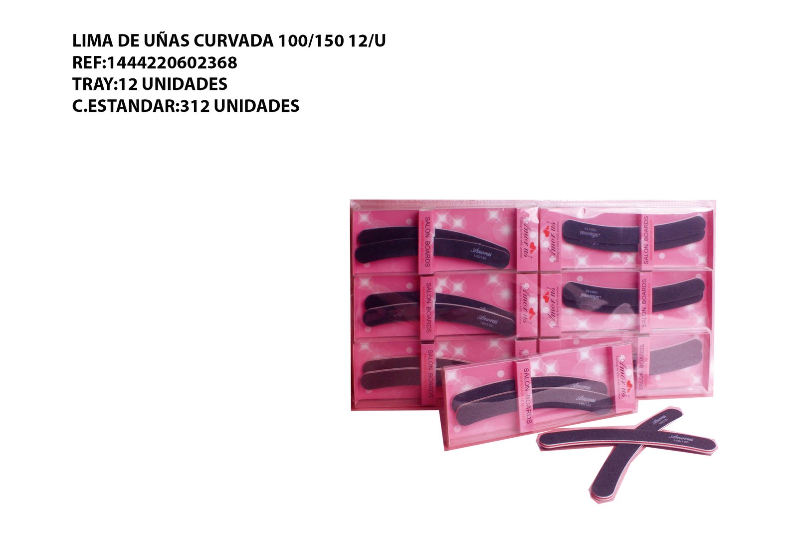 LIMA DE UÑAS CURVADA 100/150