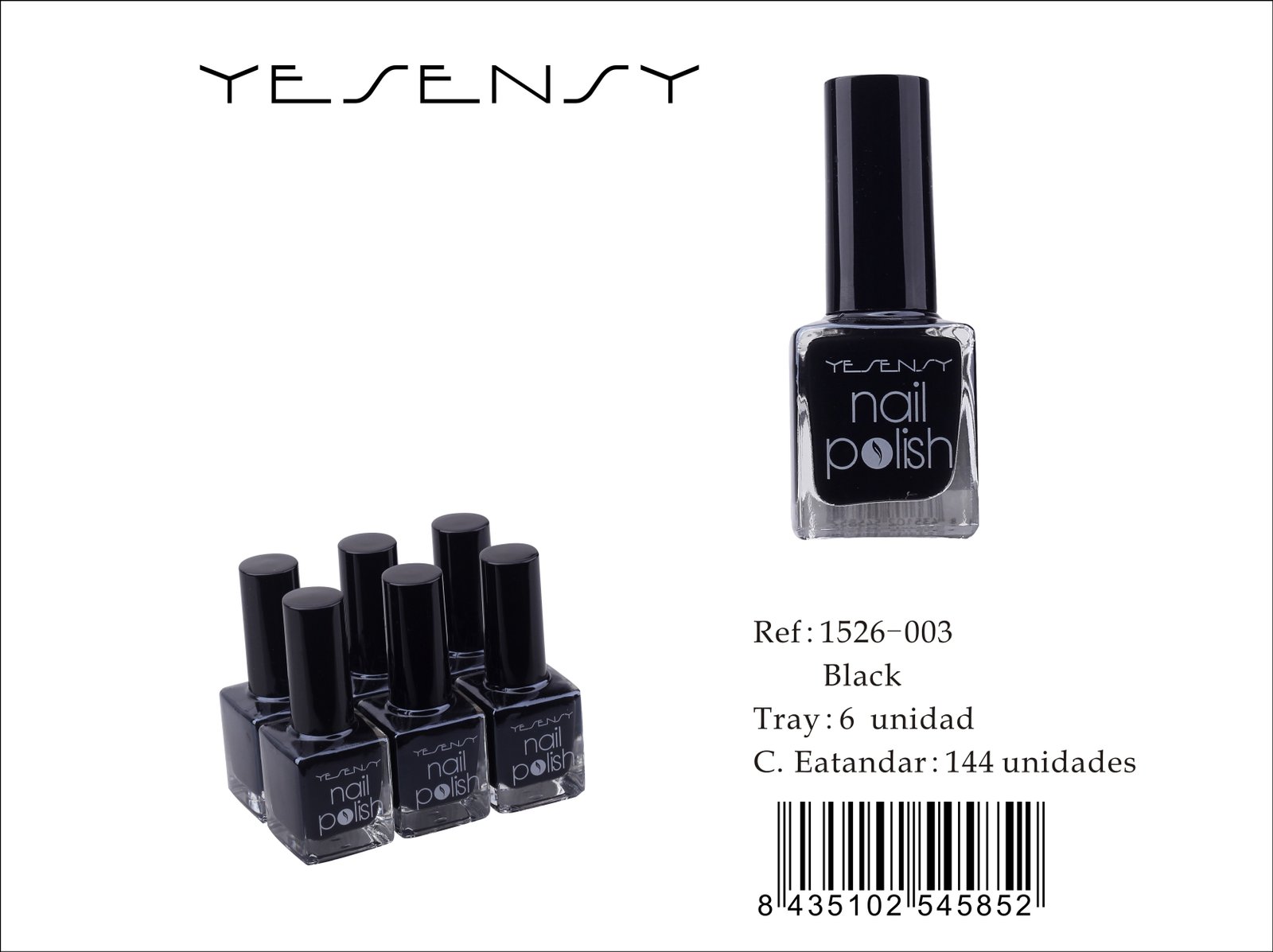 LACA DE UÑAS NEGRO