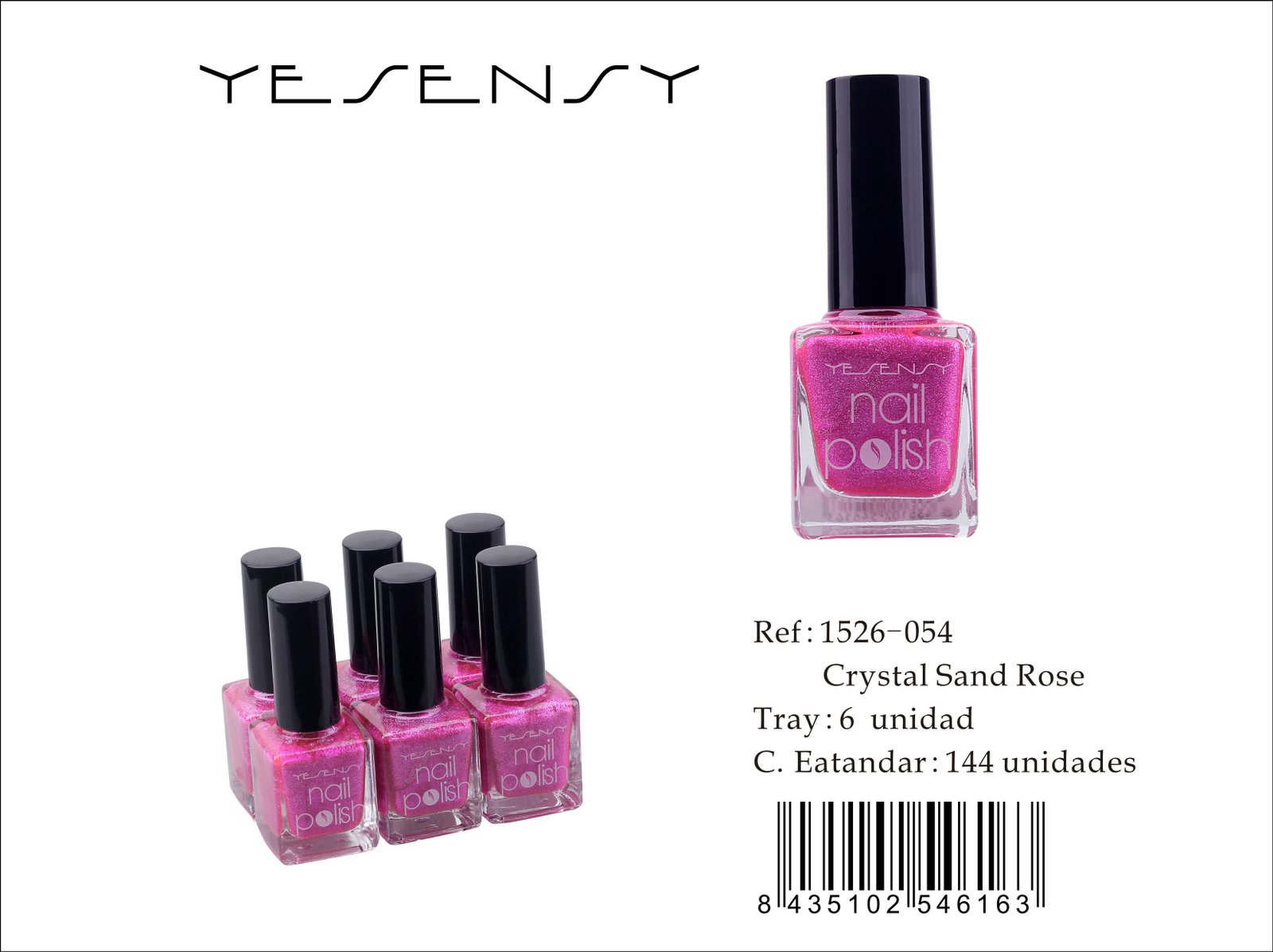 LACA DE UÑAS 6/U CRYSTAL SAND ROSE