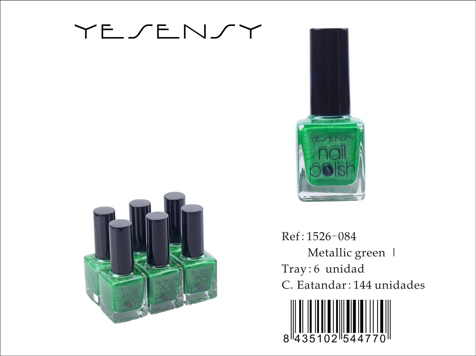 LACA DE UÑAS 6/U METALLIC GREEN ?