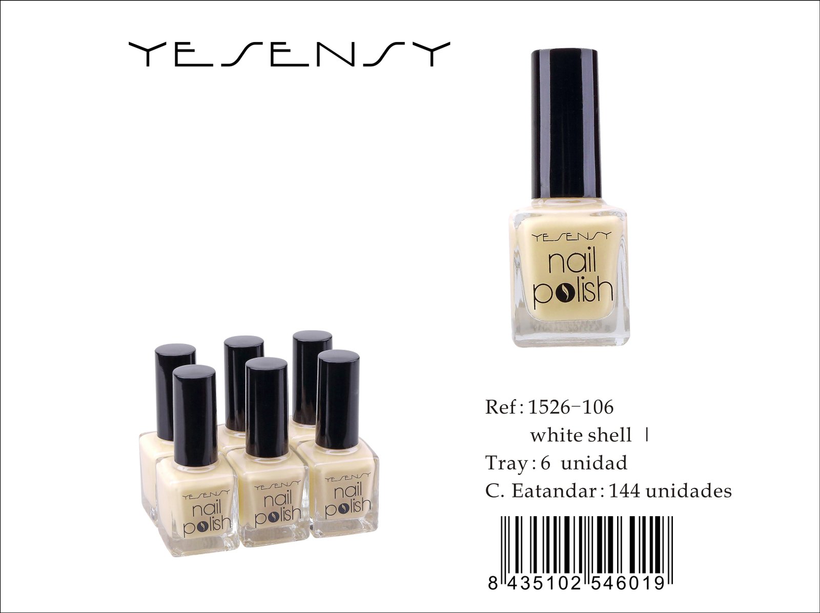 LACA DE UÑAS 6/U YESENSY