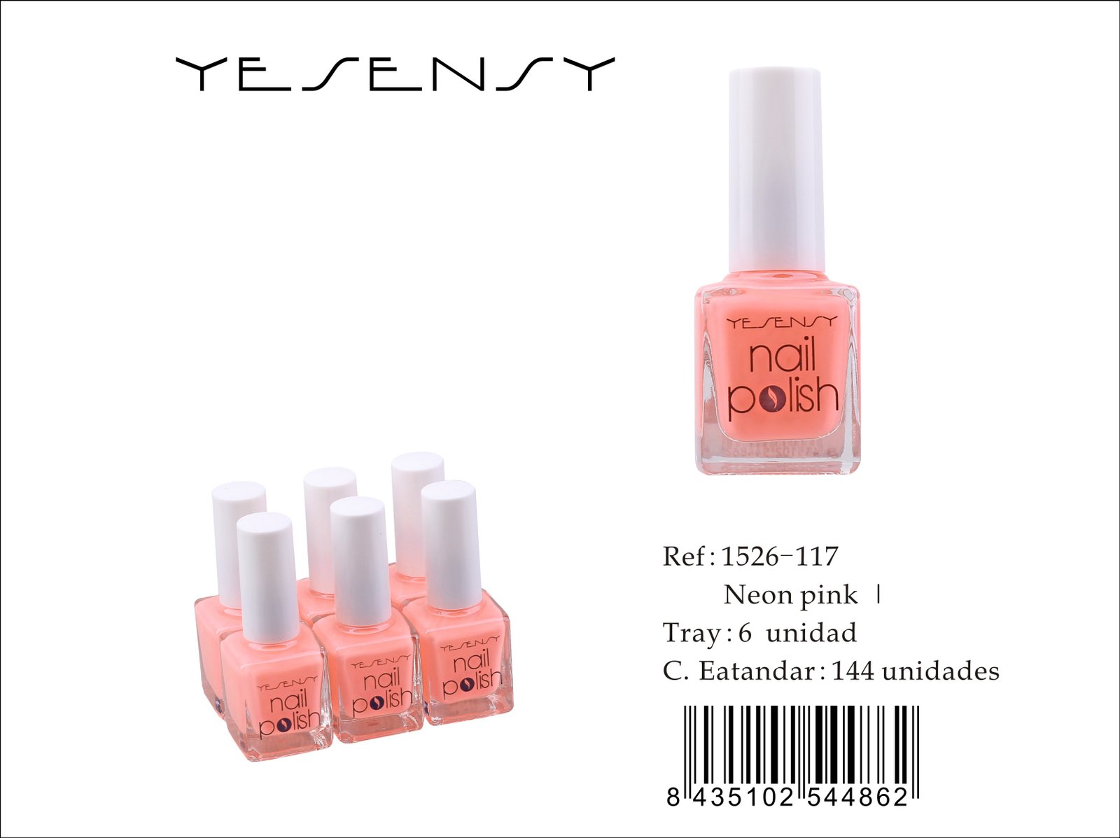 LACA DE UÑAS 6/U NEON PINK ?