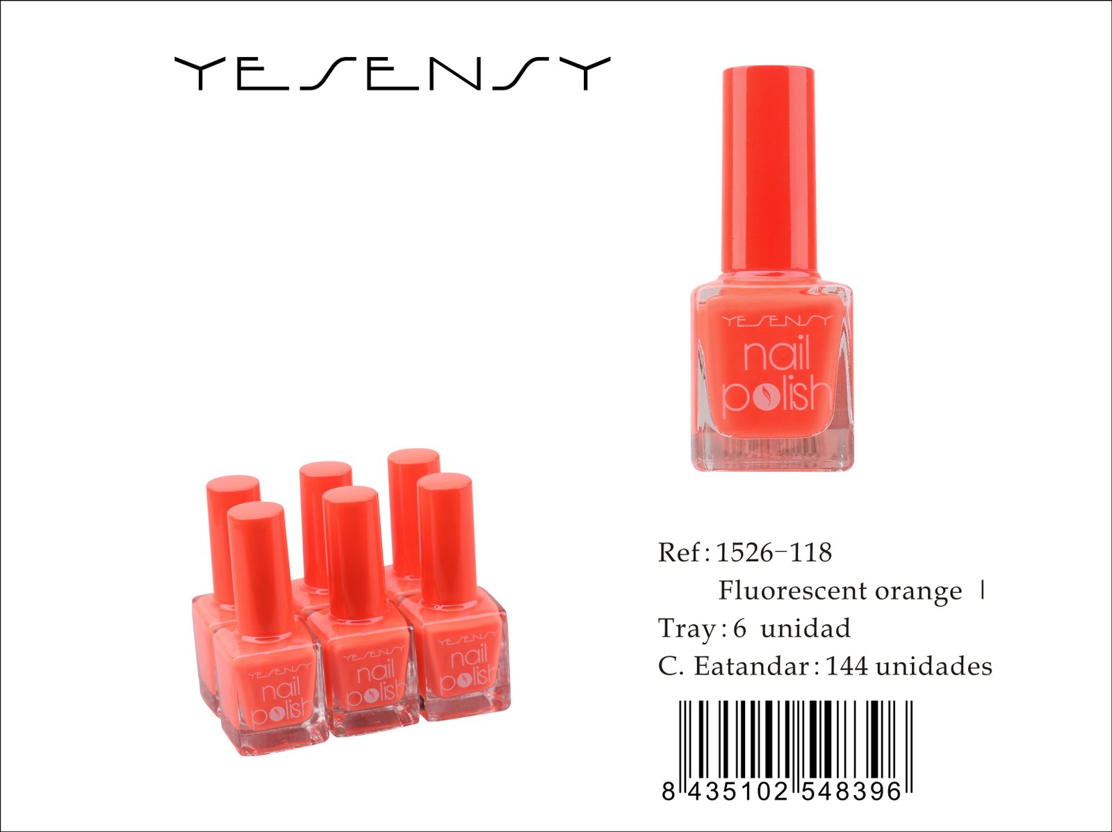 LACA DE UÑAS 6/U FLUORESCENT ORANGE ?