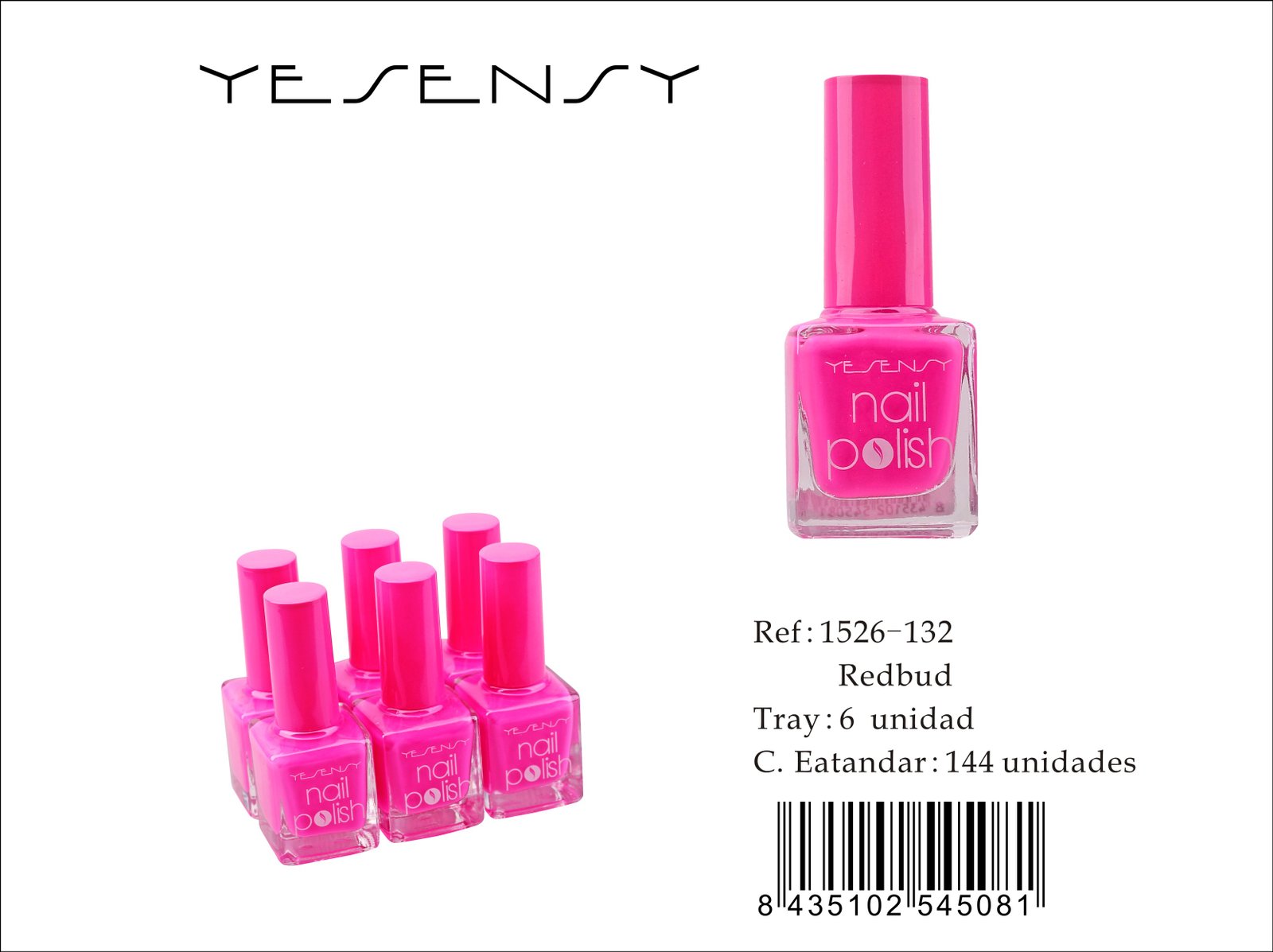 LACA DE UÑAS 6/U REDBUD