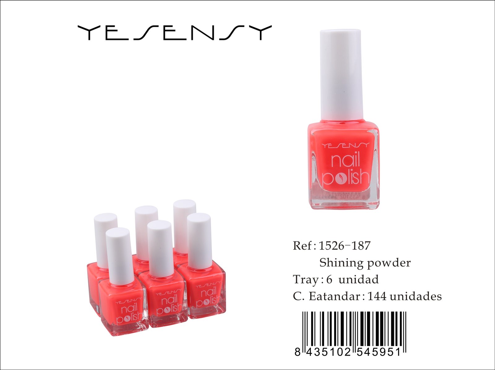 LACA DE UÑAS 6/U SHINING POWDER