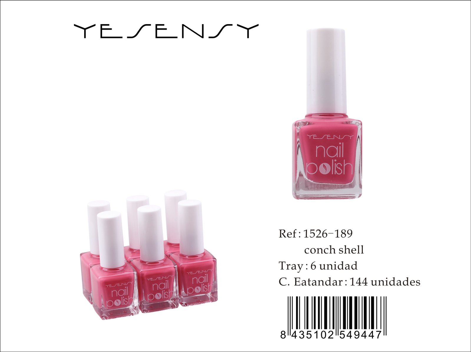 LACA DE UÑAS 6/U CONCH SHELL