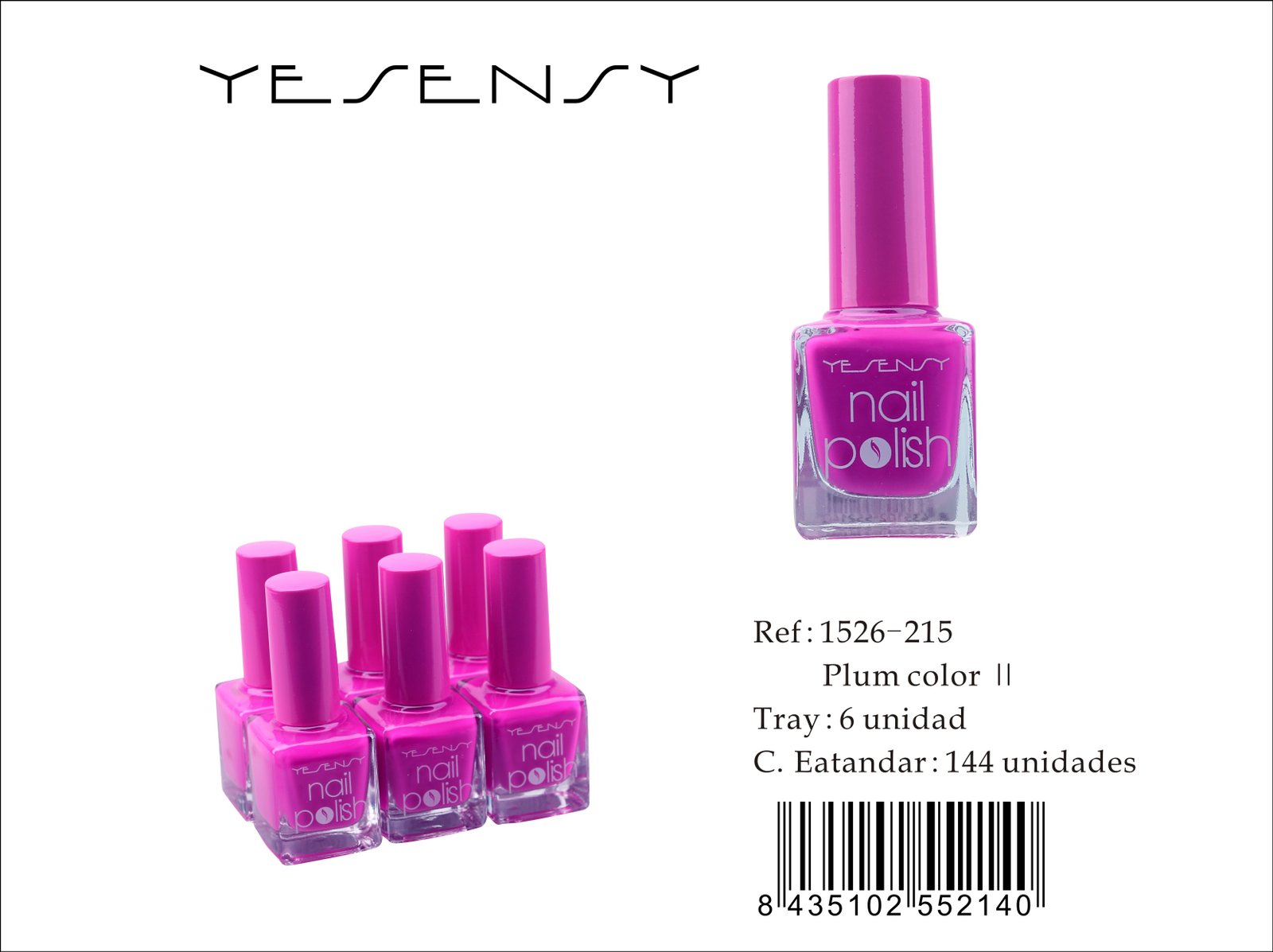 LACA DE UÑAS 6/U PLUM COLOR ?