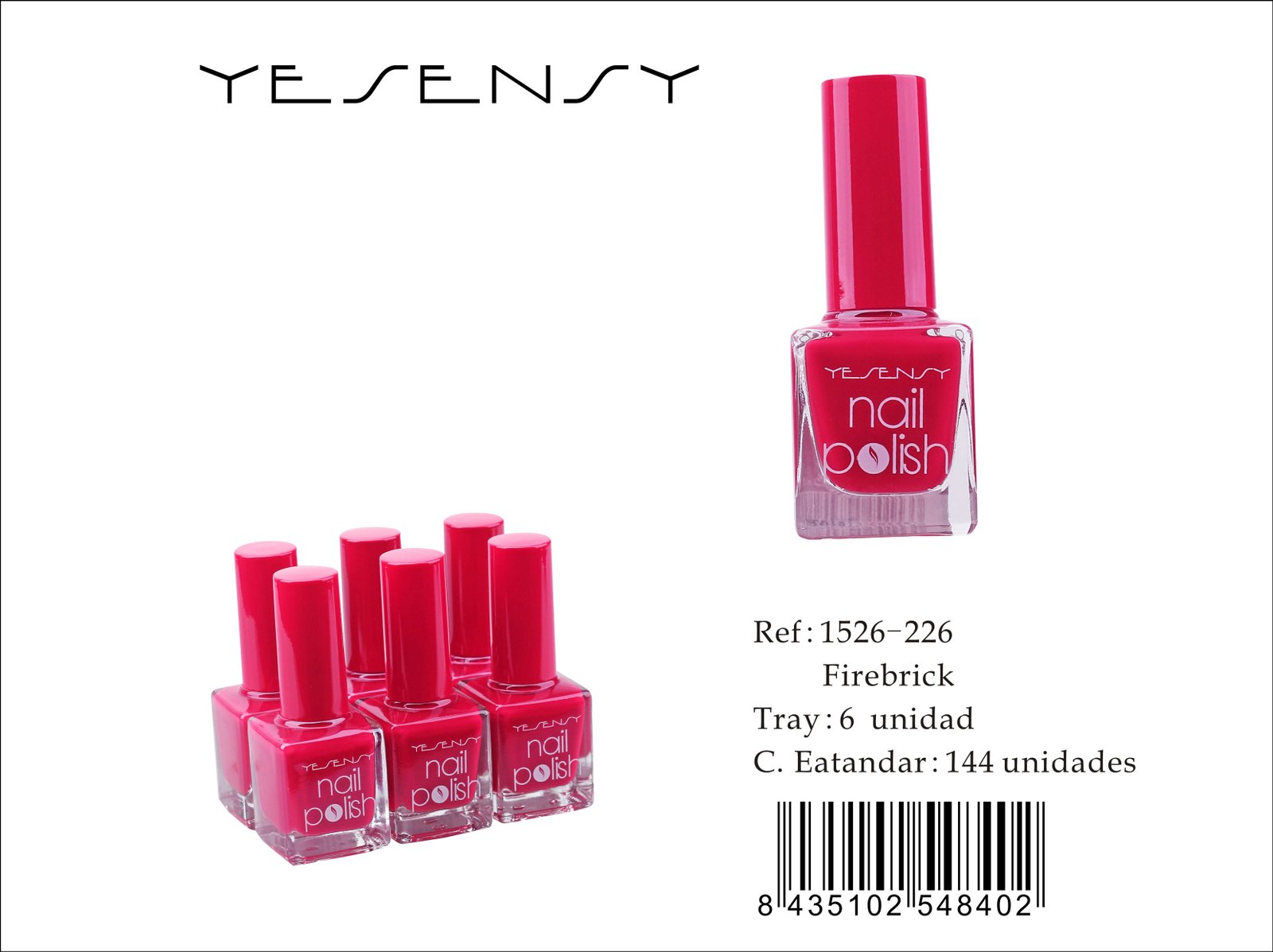 LACA DE UÑAS 6/U FIREBRICK