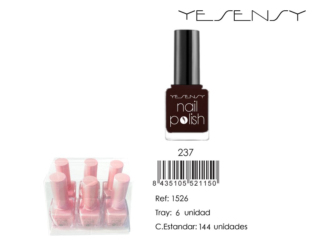 LACA DE UÑAS 6/U DARK RED BURDEO OSCURO
