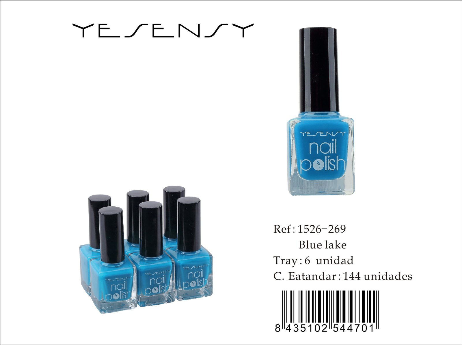 LACA DE UÑAS 6/U BLUE LAKE