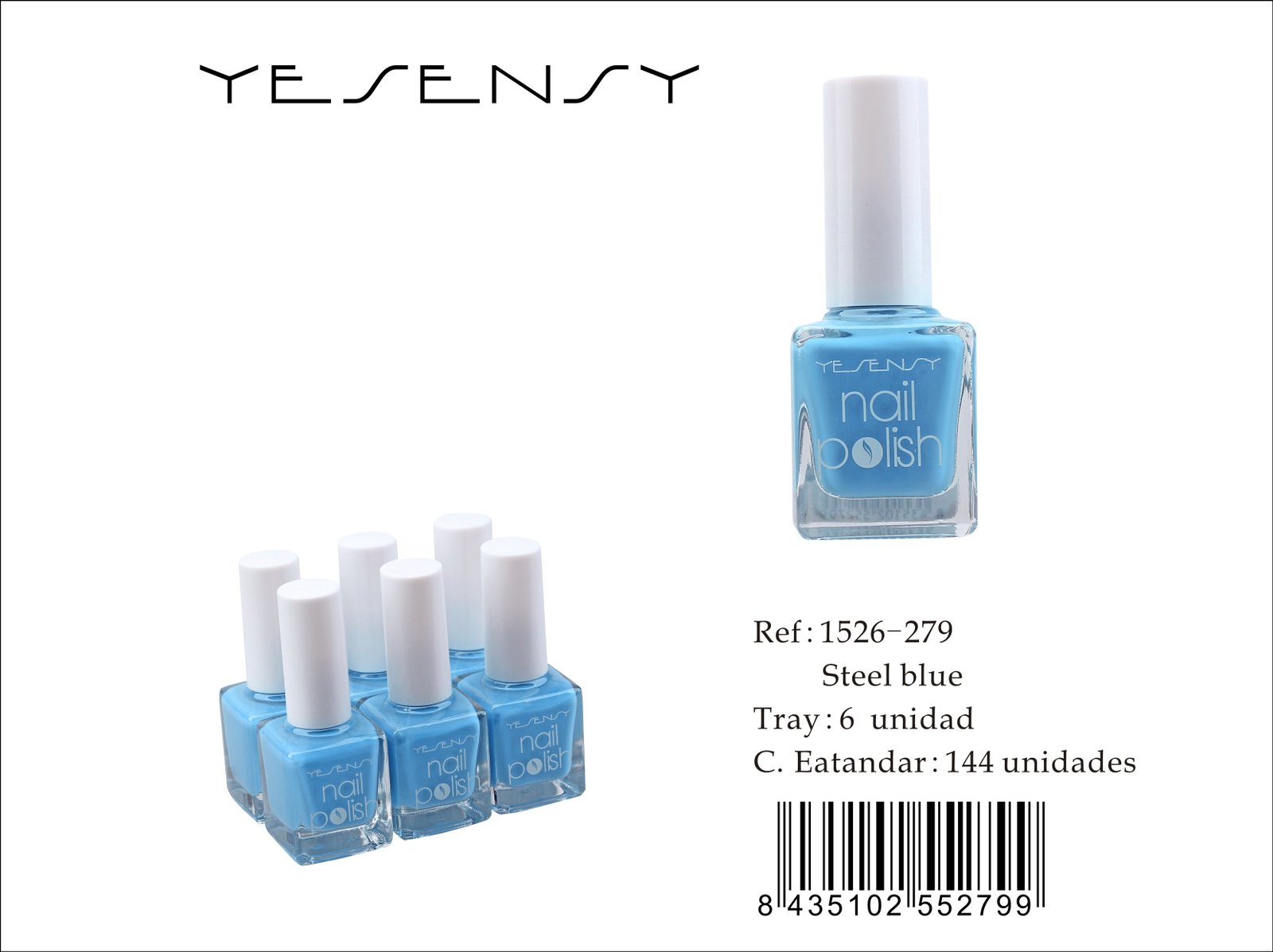 LACA DE UÑAS 6/U STEEL BLUE