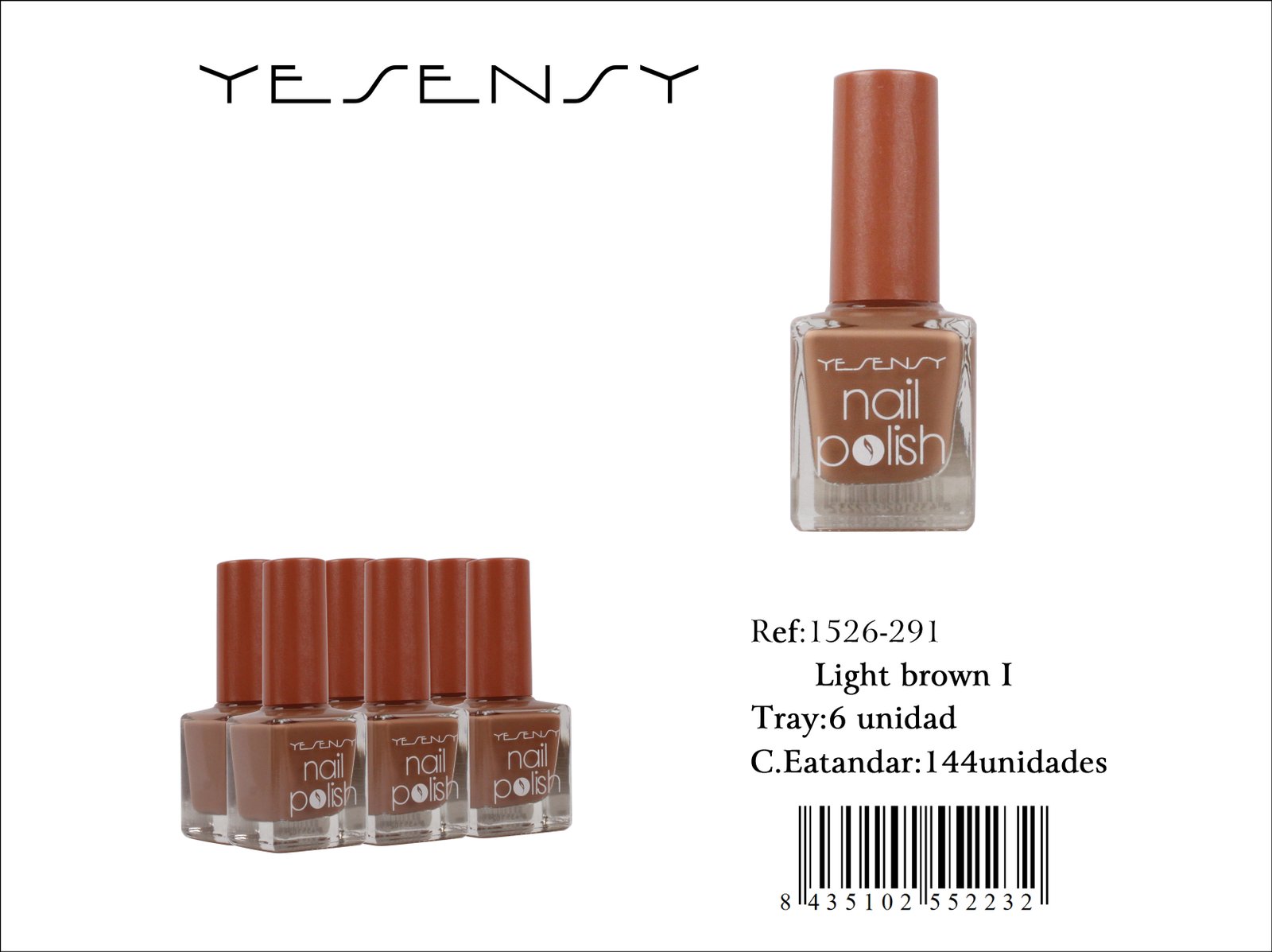 LACA DE UÑAS 6/U LIGHT BROWN ?