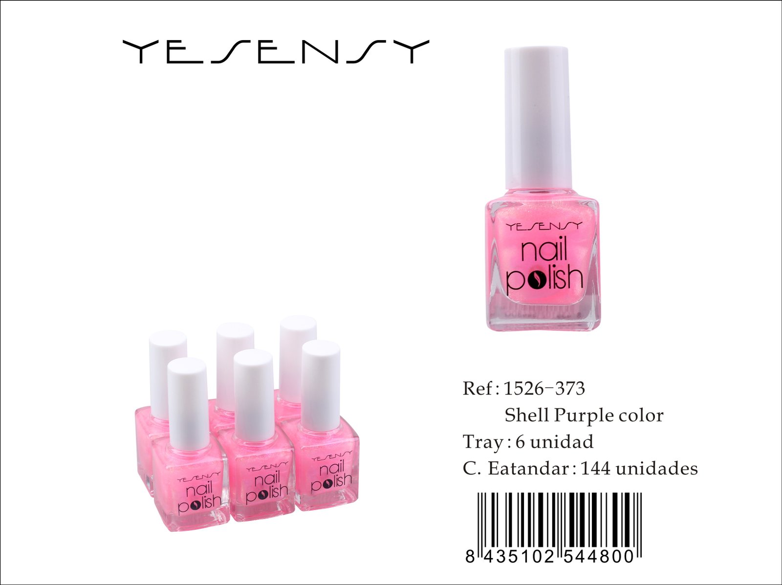 LACA DE UÑAS 6/U SHELL PURPLE COLOR