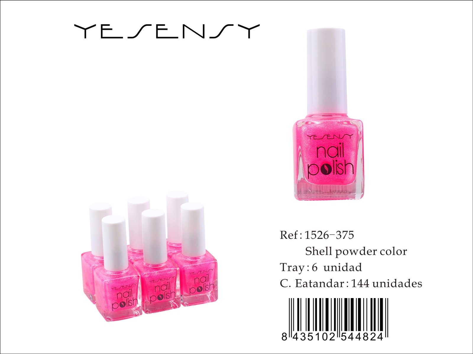 LACA DE UÑAS 6/U SHELL POWDER COLOR