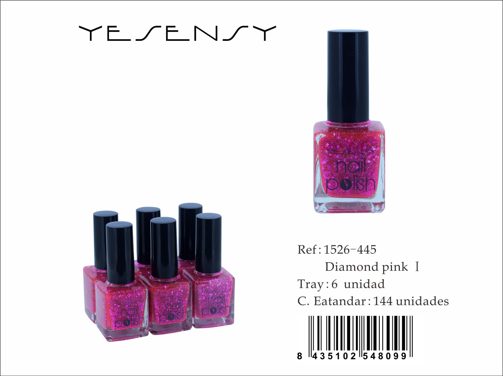 LACA DE UÑAS 6/U DIAMOND PINK ?